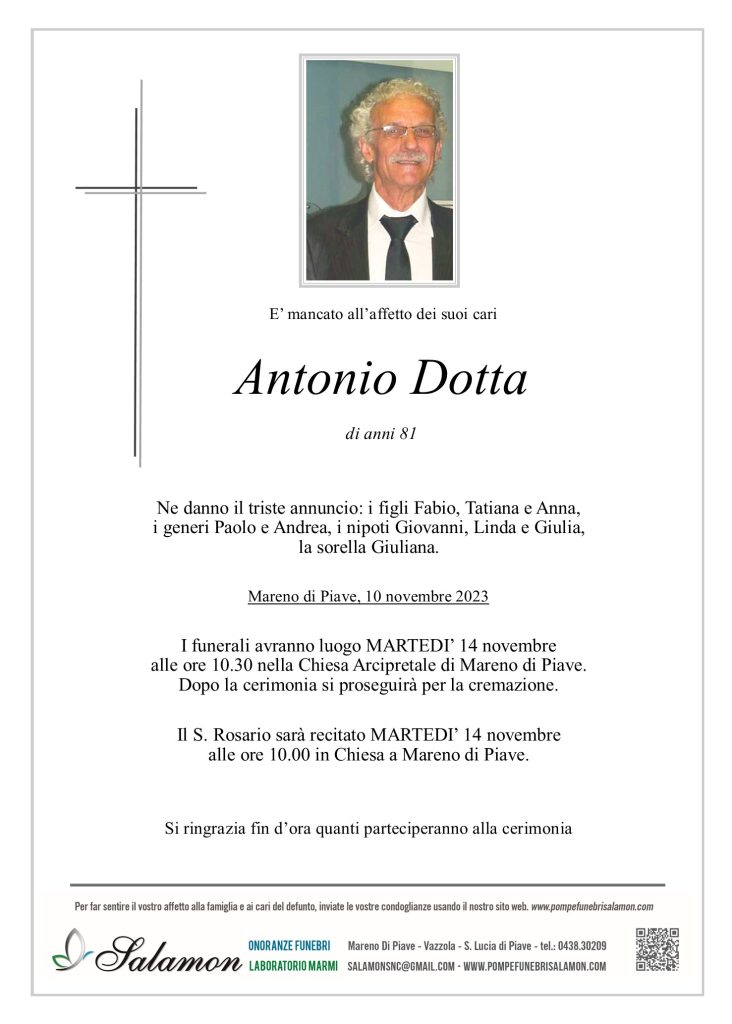 Epigrafe Dotta Antonio