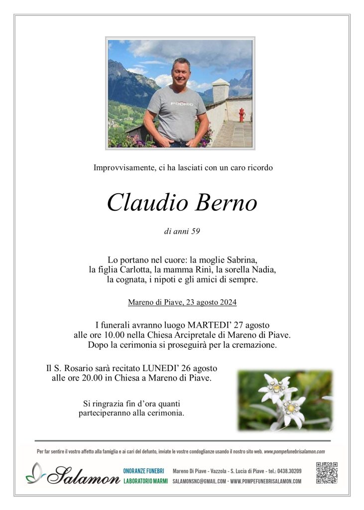 Epigrafe Berno CLaudio
