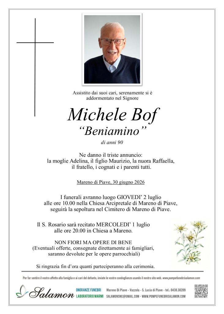 Epigrafe Bof Michele