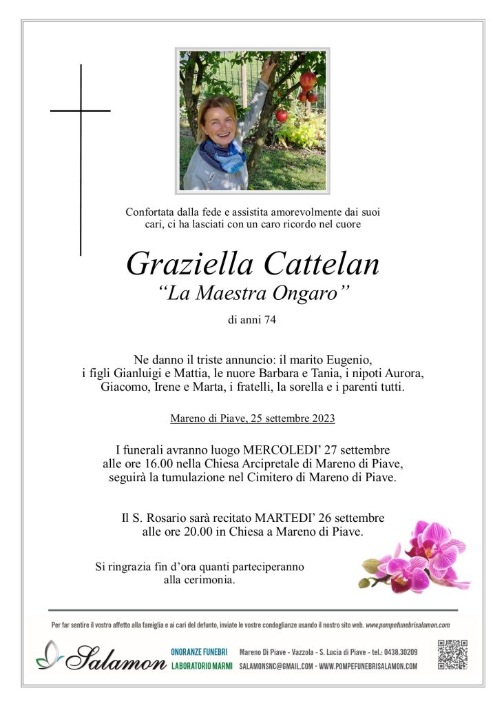 Epigrafe Cattelan Graziella