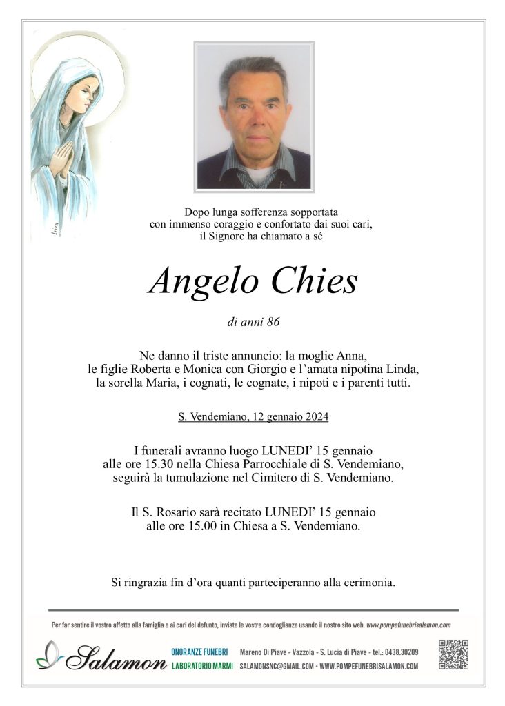 Epigrafe Chies Angelo