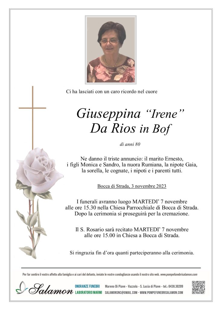 Epigrafe Da Rios Giuseppina