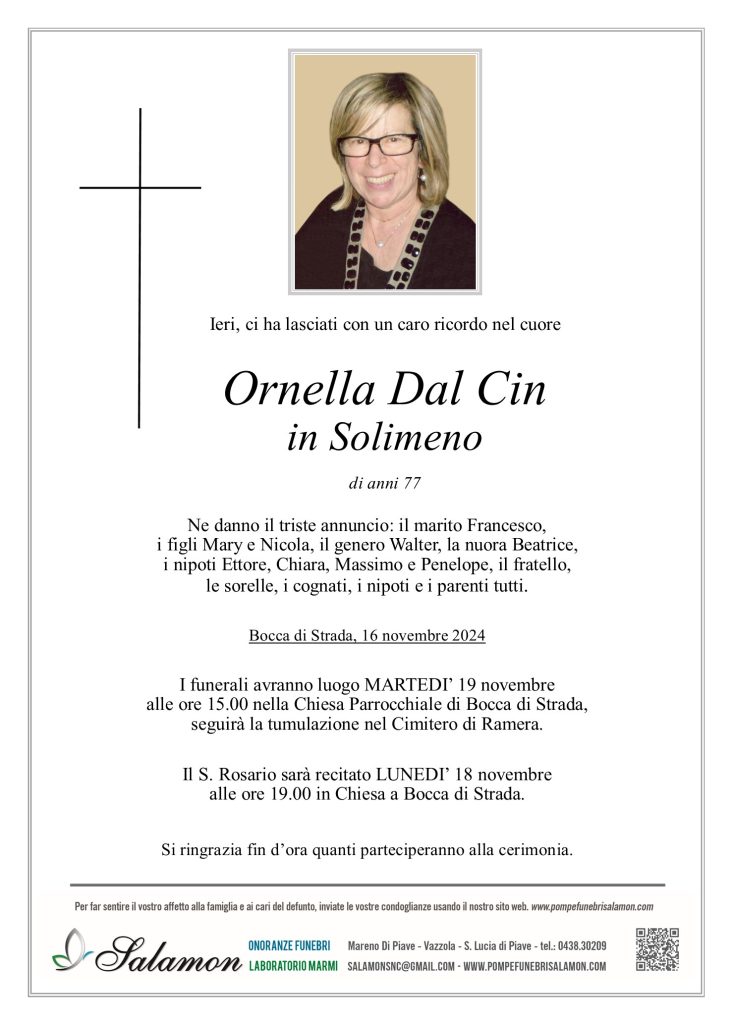 Epigrafe Dal Cin Ornella