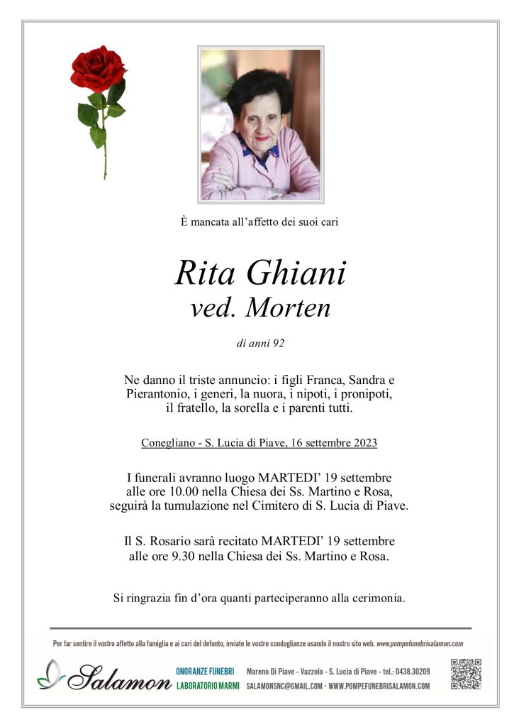 Epigrafe Ghiani Rita