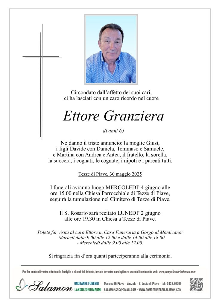 Epigrafe Granziera Ettore