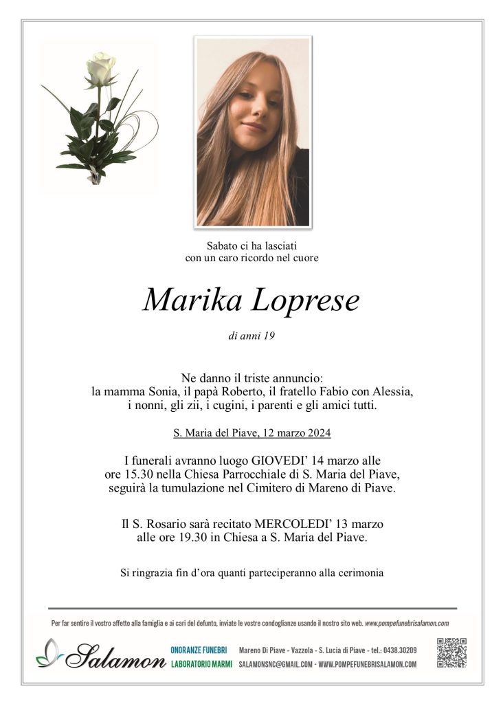 Epigrafe Loprese Marika