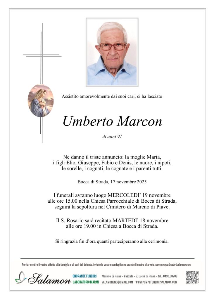 Epigrafe Marcon Umberto