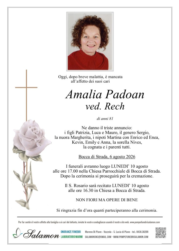 Epigrafe Padoan Amalia
