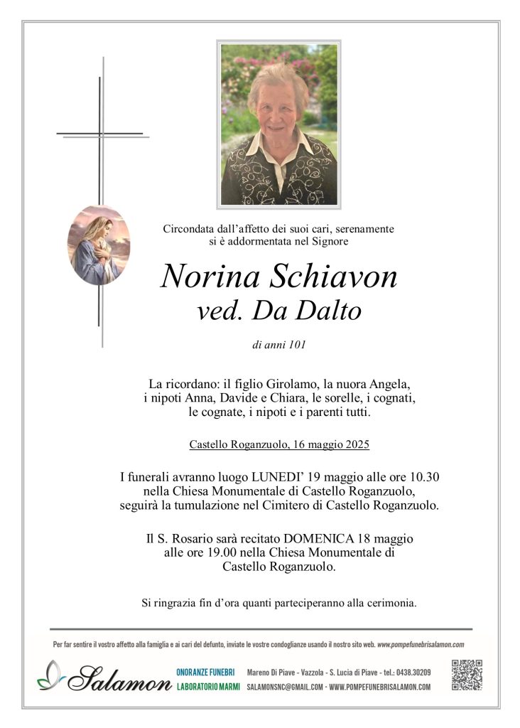Epigrafe Schiavon Norina