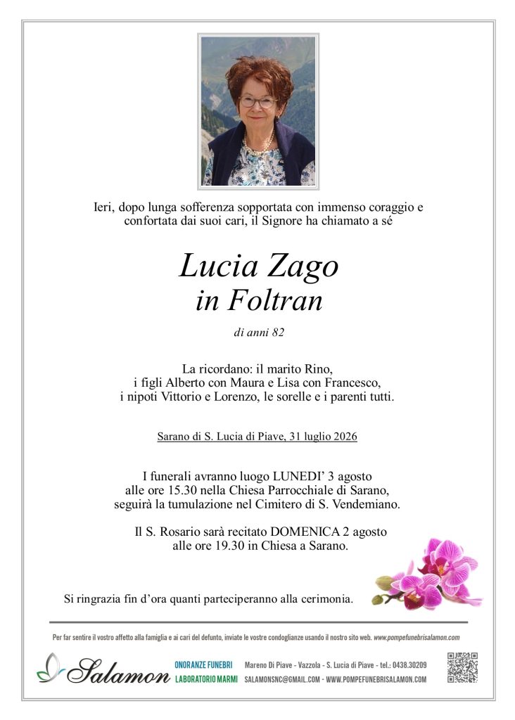 Epigrafe Zago Lucia
